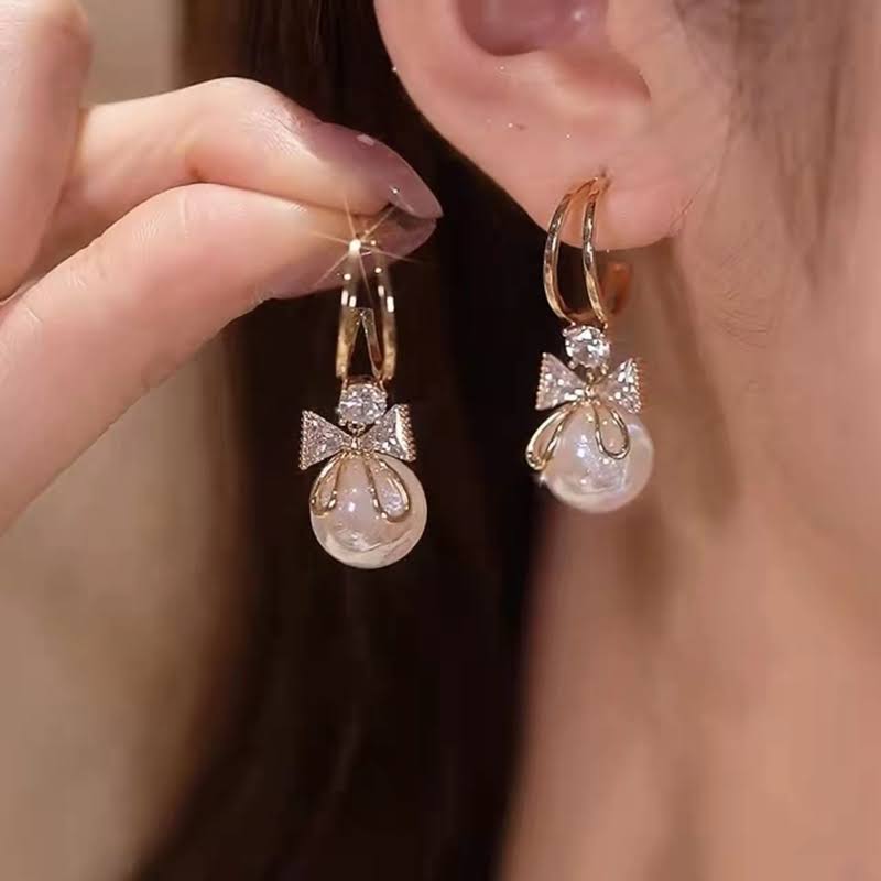 Flipkart.com - Buy Anujeet Fashion Hub Gold Plated Covering 5 metal Impon  AD Stone Dangler Earrings For Women & Girls Copper Drops & Danglers Online  at Best Prices in India